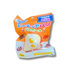 KBLS 麵包造型入浴球，趣味洗澡玩具，內含迷你公仔，寶寶洗澡好夥伴, 7690麵包, 1個