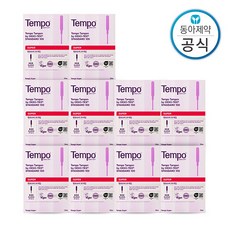 [템포] 슈퍼 사이즈 200P 양 많은날 순면 탐폰 체내형 생리대 수영장 휴가 오코텍스 인증, 20개입, 10개