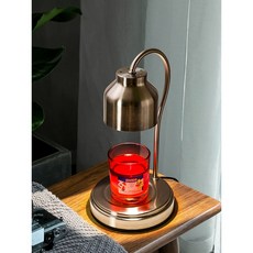 심플캔들워머단품 타이머기능/똑딱이스위치 할로겐전구2개포함, 아이언실버(똑딱이)