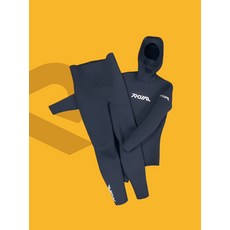 ROIAL 潛水衣 連身防寒衣 保暖舒適 潛水浮潛適用, 黑色