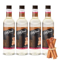 DaVinci Gourmet 오일 에센스 향료 다빈치 구르메이틀 클래식 블루 라즈베리 25.4 플루이드 온스 1팩, 계피, 25.4 플 오즈 (4개 팩), 1, 750ml