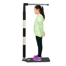 가정용 키재는기계 학교 어린이집 신체검사, 1개, 블랙+화이트 신장 자+강판 체중계 B, 기본 모델명/품번