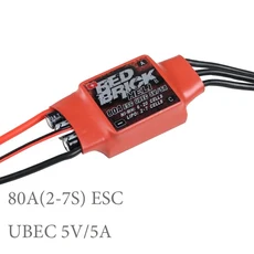 레드 브릭 50A 70A 80A 100A 125A 200A 브러시리스 ESC 전자 속도 컨트롤러 5V/3A 5V/5A BEC FPV 멀티콥터, 05 70A  ESC 2-7S, 1개
