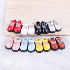 짱패브릭 인형) 육일돌 메리제인 오비츠11 인형신발, 화이트, 1개