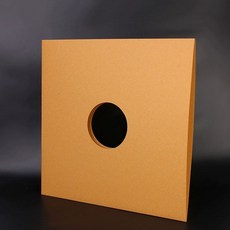 LP판 레코드판 종이 7인치 엘피 50장 케이스, 12인치 구멍 있는 브라운 크래프트지, 기본 모델명/품번