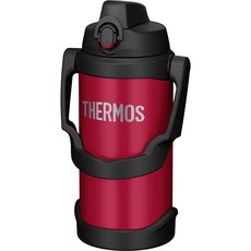 THERMOS 膳魔師 FJQ-2000 不銹鋼真空保冷瓶 2000cc 運動水壺, 紅色, 1個