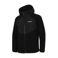 로켓그로스_험머 남성 H2 로고 링클프리 플리스 자켓 후드 블랙