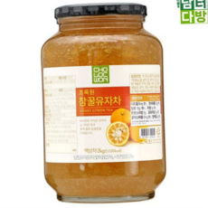 초록원 꿀 유자 차 대용량 국내산 감기차 꿀 유자 차 2kg 비타민 선물