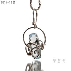 天然藍拓帕精靈編織墜1017-11號(不含鍊) 項鍊/飾品 -巴西 提升心智與溝通力, 1個