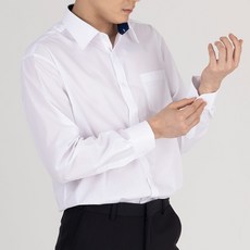 남성용 구김방지 노멀핏 화이트 블루 정장 프리미엄 와이셔츠 CN10