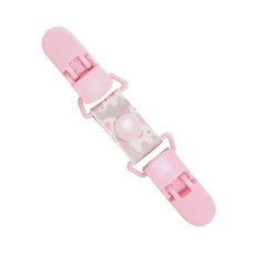 青青文具 CAE-194 CAE-272 雙頭手帕夾/雙頭夾/兒童手帕夾/口水巾夾/奶嘴鏈夾/奶嘴鍊/ 紗布巾/毛巾夾, CAE-194 A 粉色, 1個