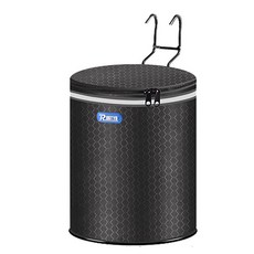 ROGTYO 自行車收納袋 防水帆布可手提折疊車籃, 網紋長款亮皮長款（車把到輪胎距離需高于30cm）, 1個