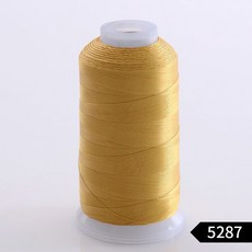 【針線】【送針】拉不斷的皮革綫 尼龍綫 手縫針綫 縫紉機綫 250D/3股細綫 風箏線 裁縫 車縫線 手縫線 縫紉線, 土黃5287, 1個