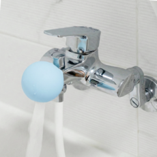 플랜하우스 유아 욕조 수도꼭지 수전 안전 보호 커버, 파스텔 블루, 1개