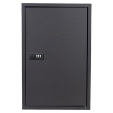 壁掛式鑰匙箱48位汽車鎖匙管理盒 密碼鎖鑰匙收納盒 壁掛門口玄關鑰匙盒, 沙文黑密碼鎖, 1個