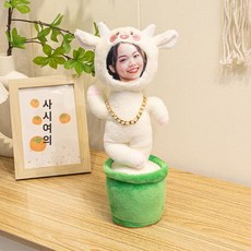 저스트조이 얼굴인형제작 프린팅 DIY 봉제 포토인형, 1개, 작은 양, 1cm