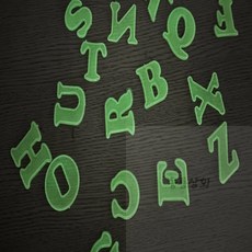 일룡상회 야광 알파벳 장식 26p 야광알파벳파츠