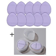 2개 케이스 + 20개 핑거퍼프 손가락 미니 퍼프 색상랜덤, 1세트, 2개 케이스+20개 핑거퍼프