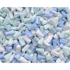 COZY-CAT 軟糖紙粒 倉鼠爬蟲墊料 無塵吸水紙粒, 1個, 冰透海洋450g, 450g