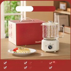 미니 전기 온수기 소형 가정용 온도조절 전기차포트, 600ml 기본판 수동장시간보온 선물 상자, 기본 색상