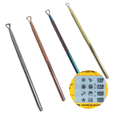 복권스크래퍼 스크래처 스피또 즉석복권 긁는도구, 로즈골드, 1개