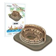모두의취미 3D우드락 입체 퍼즐 모형 시리즈, 1개, 미니 콜로세움, 1피스