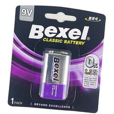 안전한건전지 벡셀망간건전지 벡셀 망간6F22 9V 1개입 사각 배터리