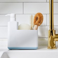 더쉘프 모던 세제 수세미 디스펜서 다용도 주방 싱크 정리 용품, 민트, 1개