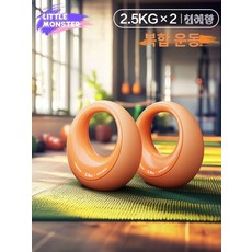 매력상점 캐틀벨 간편한운동용품 크로스핏 홈트, 2.5Kgx2 달콤한 오렌지 이중 껍질 특허 공법 3합, 1개