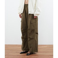 키뮤어 KIIMUIR (우먼) 파라슈트 스트링 카고 팬츠_브라운 181855