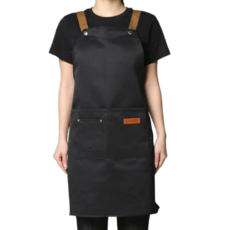 유니드언 길이조절 방수 앞치마, 블랙, 1개