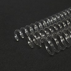 PET코일링 3:1 크리스탈링 코일링 제본링 26mm 1개 낱개판매 셀프제본, 투명