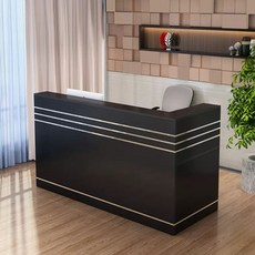 카운터테이블 L자 계산대 캐셔대 프런트데스크 매장, 120x80x110cm, 블랙 왼쪽 버전