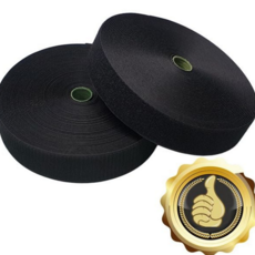 광폭 재봉용 봉제용 찍찍이 폭5cm 18M 검정 제봉, 검정색 보슬이, 1개