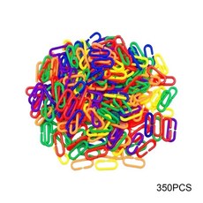 플라스틱 체인 앵무새 애완동물용 씹기 새 훈련, 1개, 2. 350pcs