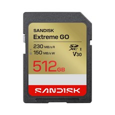 SANDISK Extreme GO SDXC 記憶卡 V30, 1個, 512GB