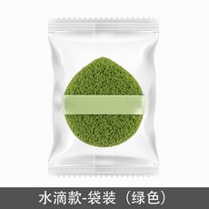海綿洗臉粉撲 手套式洗臉撲, 水滴款-綠色,蜂窩洗臉撲, 1個