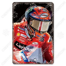 모터 스포츠 포스터 금속 주석 표지판 빈티지 오토바이 레이싱 플라크 벽 예술 장식 차고 클럽, 20x30cm, 16