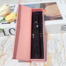 화려한 반짝이 큐빅 보석 사인펜 비즈니스 선물 바레나[VARENA], 0.05mm, 1개, 블랙 다이아몬드 선물 세트