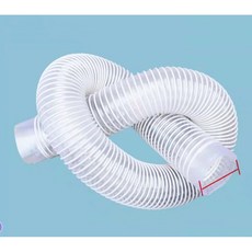 2m 내경 40/50/55/60/75mm PVC 산업용 진공 청소기 벨로우즈 빨대 나사 호스 연질 파이프 사이클론 SN50T3 용 내구성, 2M 32MM