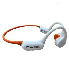 mimax米覓 骨傳導藍牙耳機 CS05 IPX8級防水游泳運動耳機, 白橙色