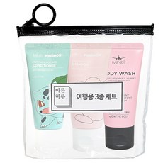 여행용 3종 A세트 샴푸 린스 바디, 1세트