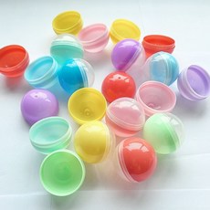 CAPSULE 반투명 뽑기 캡슐 추첨볼 원형 빈통 10개, 랜덤45mm(10P), 10통