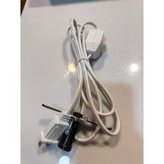 鹽燈專用電源線 E12燈頭 180cm BSMI UL認證 附保險絲調光開關, 可微調保險絲電線*1, 1個