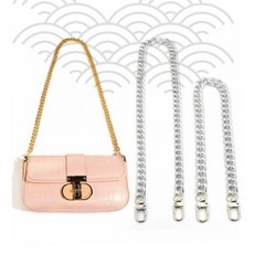 여성 크로스백 체인 스트랩 연장 가방끈 교체용 메탈 체인줄 숄더백 핸드백 액세서리, 1개, 금색_40cm