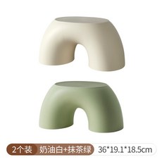 무지개 스텝 스툴 가능 셰이프 쌓을 체어 풋스툴 빨강 화장실 조절 아이 교체, 7 2개입 화이트 그린티 에 연락하여 색상변경 가능