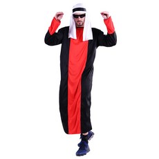 아랍 왕자 옷 두바이 만수르 의상 사우디 빈살만 코스프레 반티 수학여행 졸업사진 고대 중세 중동 이슬람 할로윈 코스튬 코믹 촬영 체육대회 Z-6064