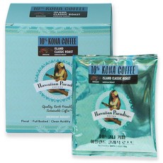 하와이안파라다이스커피 코나 아일랜드 클래식 로스트 드립백커피, 10g, 6개입, 1개