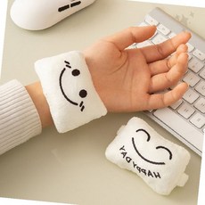 책상 위 컴퓨터 키보드 타이핑 작업 손목 보호 쿠션 패드 사무실 학습 피로, 스마일