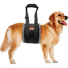 강아지 리프트 하네스 산책 개 목줄 조절 가능한 개용 대형견용 슬링 후지지지대 부드러운 서포트는 노인 부상 신체 장애인 ACL 수술 후 개를 지원 - 블랙 그레이 M 사이즈, X-Large, 회색&검정